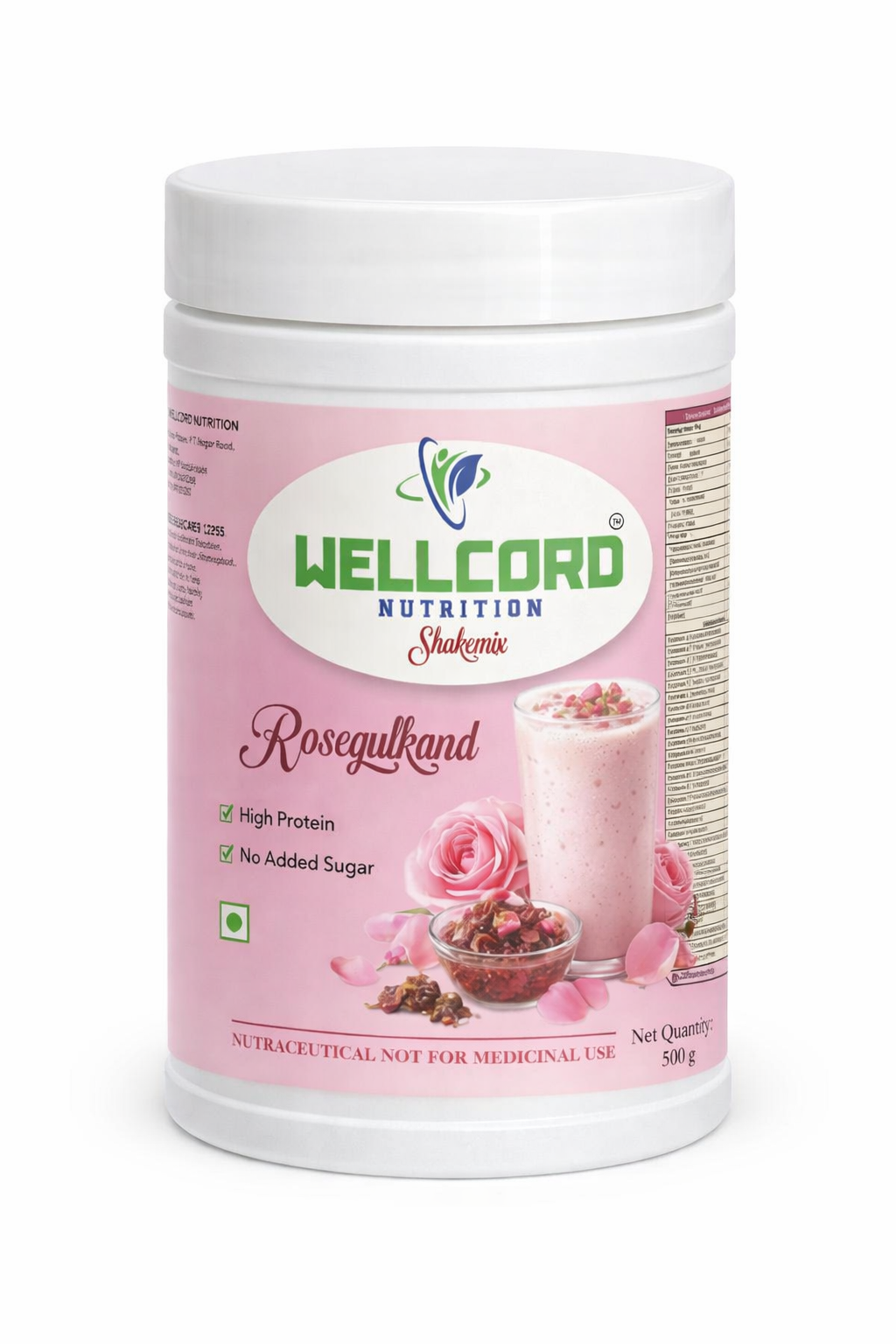 Wellcord Shake Mix Rose Gulkand - HSN CODE-21069099